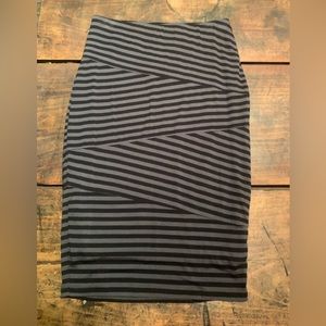 Mossimo Striped Pencil Skirt
